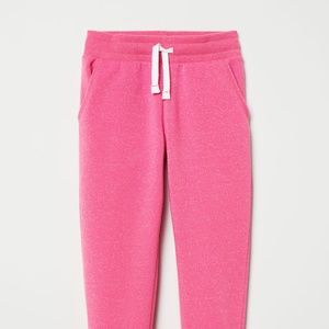 H&M 7-8Y Girls Neon Pink Joggers